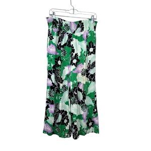 Anthropologie Maeve The Saria Smocked Wide-Leg Pants